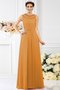 Robe demoiselle d'honneur longue de princesse avec zip avec perle avec sans manches