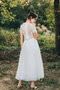 Robe de mariée fermeutre eclair passionnant 2 pice chic sexy