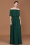 Robe demoiselle d'honneur élégant de princesse fermeutre eclair au drapée plissage