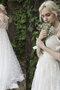 Robe de mariée bucolique avec perle éblouissant naturel grandiose