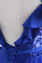 Robe de bal sans dos en tulle avec perle étourdissant majestueux