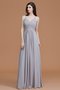 Robe demoiselle d'honneur de princesse ligne a ruché manche nulle avec chiffon
