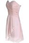 Robe demoiselle d'honneur naturel bref avec chiffon fermeutre eclair avec gradins