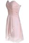 Robe demoiselle d'honneur naturel bref avec chiffon fermeutre eclair avec gradins