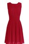 Robe demoiselle d'honneur fermeutre eclair col en bateau appliques ruché manche nulle