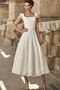 Robe de mariée facile femme branché arrivée au mollet ligne a avec perle