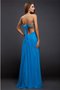 Robe de soirée longue en tissu pailleté de bustier manche nulle jusqu'au sol