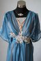 Robe demoiselle d'honneur plissage distinguee ruché ceinture a-ligne