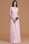 Robe demoiselle d'honneur de princesse ligne a ruché manche nulle avec chiffon