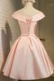 Robe de bal naturel bref de princesse v encolure en satin