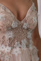 Robe de mariée a-ligne a eglise avec perle séduisant spécial
