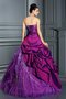 Robe de quinceanera longue manche nulle cordon de mode de bal decoration en fleur