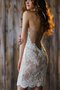 Robe de mariée simple romantique appliques lache avec zip