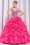 Robe de quinceanera naturel cordon de bustier de lotus textile en tulle