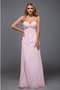 Robe de bal longue jusqu'au sol avec chiffon avec perle col en forme de cœur