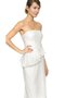 Robe de mariée plissage de bustier collant textile taffetas avec fronce