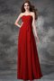 Robe demoiselle d'honneur longue avec zip de bustier avec chiffon avec sans manches