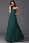 Robe demoiselle d'honneur longue avec chiffon avec zip ligne a avec fleurs