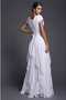 Robe de bal longue de lotus avec manche courte de princesse fermeutre eclair