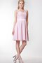 Robe demoiselle d'honneur facile plissage manche nulle ceinture au niveau de genou