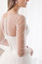 Robe de mariée col en forme de cœur accrocheur avec perle avec zip bref
