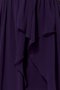 Robe de graduation naturel avec zip ligne a avec chiffon asymétrique