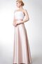 Robe demoiselle d'honneur longue facile col en forme de cœur ruché ligne a