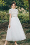 Robe de mariée fermeutre eclair passionnant 2 pice chic sexy