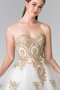 Robe de graduation plissage manche nulle avec perle appliques textile en tulle