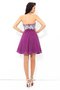 Robe de cocktail naturel avec sans manches ligne a en chiffon fermeutre eclair