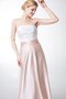 Robe demoiselle d'honneur longue facile col en forme de cœur ruché ligne a