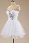 Robe de mariée courte longueru au niveau de sol avec perle de lotus avec chiffon