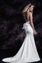 Robe de mariée longue décolleté dans le dos de sirène avec nœud avec sans manches