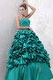 Robe de quinceanera de mode de bal entrecroisé ruché de lotus de bustier