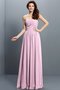 Robe demoiselle d'honneur plissage de bustier manche nulle de princesse en chiffon