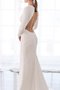 Robe de mariée jusqu'au sol grosses soldes moderne naturel longue