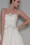 Robe de mariée intemporel avec ruban de col en cœur ceinture en étoffe arrivée au cheville