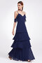 Robe demoiselle d'honneur haute qualité multi couche longue charmeuse romantique