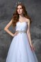 Robe de mariée longue de princesse a-ligne fermeutre eclair col en forme de cœur