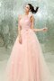 Robe de quinceanera d'épaule asymétrique textile en tulle a-ligne de mode de bal avec fleurs