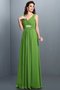 Robe demoiselle d'honneur plissage naturel en chiffon avec fronce avec sans manches