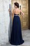 Robe de bal longue de princesse de traîne courte avec sans manches ligne a