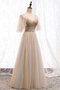 Robe de bal en satin en tulle distinctif ligne a naturel