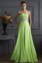 Robe de bal ligne a jusqu'au sol de princesse d'épaule asymétrique manche nulle