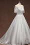 Robe de mariée de mode de bal passionnant en dentelle avec perle longue