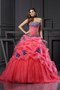 Robe de quinceanera longue avec perle cordon de mode de bal de traîne mi-longue