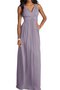 Robe demoiselle d'honneur facile longue avec chiffon de tour de ceinture empire manche nulle