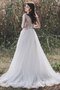 Robe de mariée en tulle de traîne courte charmant de princesse formelle