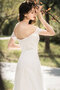 Robe de mariée avec sans manches accrocheur romantique femme branché naturel