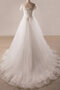 Robe de mariée de traîne moyenne avec manche courte grosses soldes cordon solennel